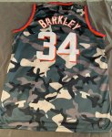 NBA 34 Barkley Phoenix Suns camo Maillot imprimé